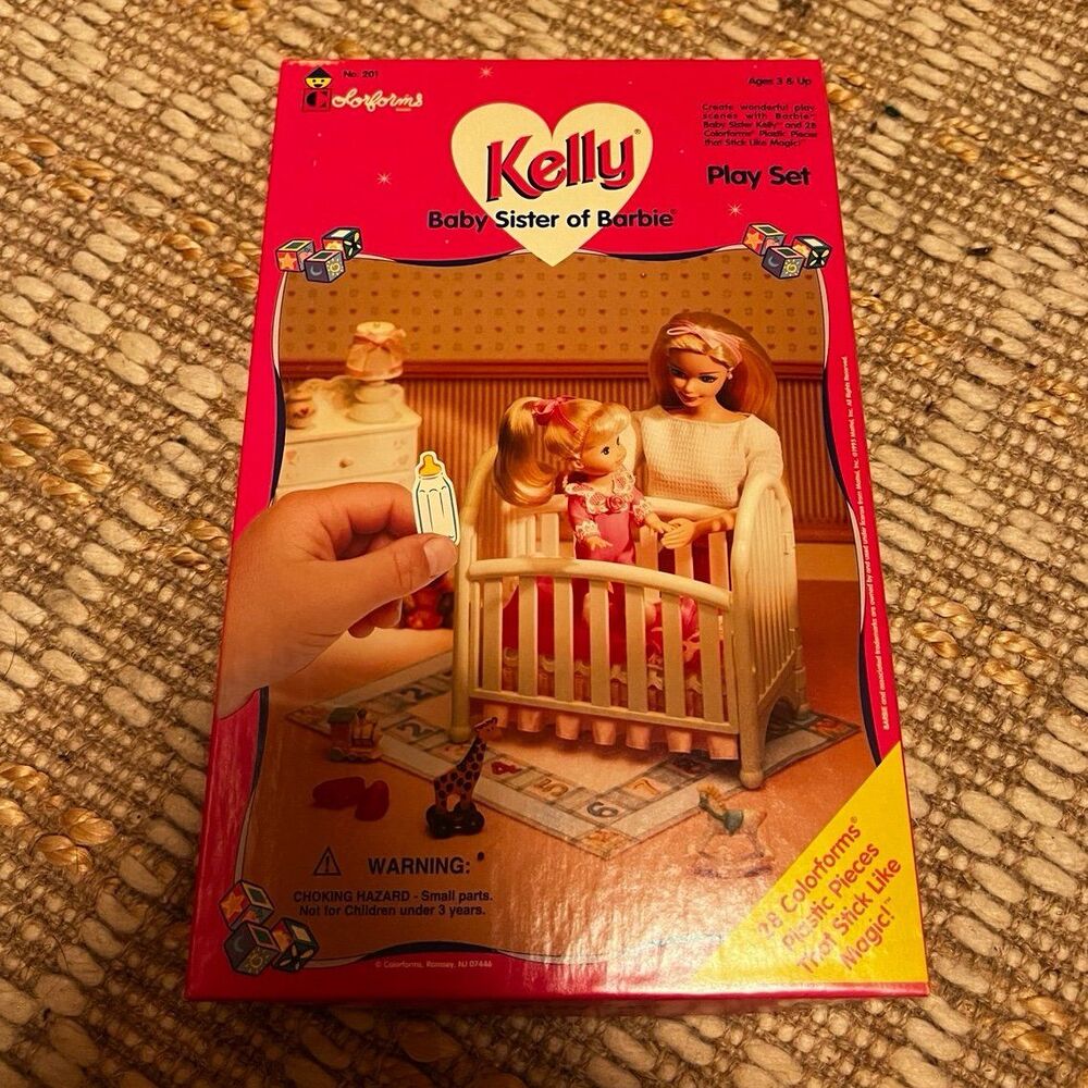 New in Box Vintage Barbie Kelly Colorforms